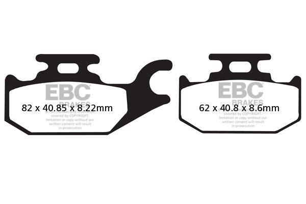EBC BRAKE PAD SFAC-SERIES CARBON SCOOTER SFAC413