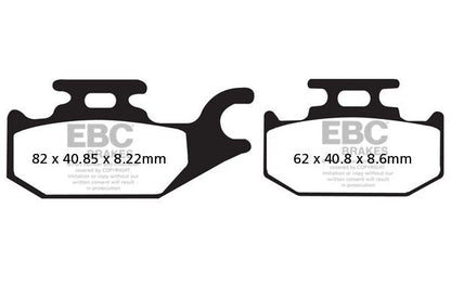 EBC BRAKE PAD SFAC-SERIES CARBON SCOOTER SFAC413