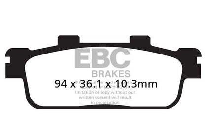 EBC BRAKE PAD SFAC-SERIES CARBON SCOOTER SFAC427