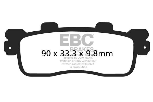 EBC BRAKE PAD SFAC-SERIES CARBON SCOOTER SFAC498