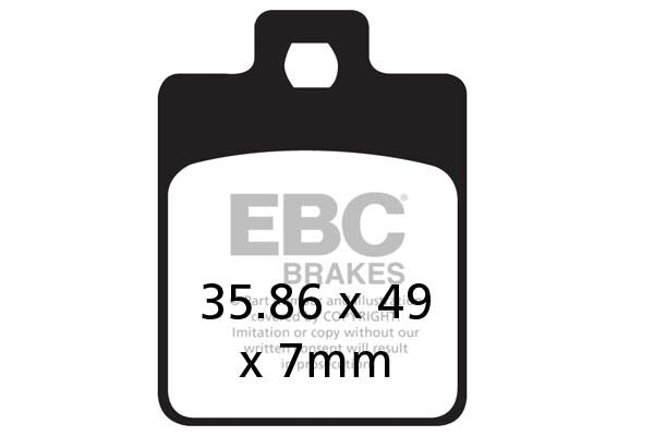 EBC BRAKE PAD SFAC-SERIES CARBON SCOOTER SFAC260