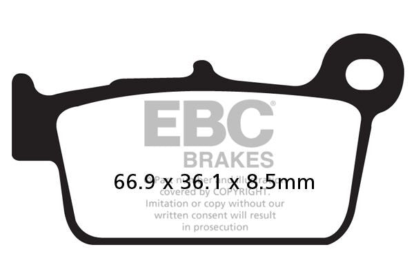 EBC BRAKE PAD FA-TT SERIES CARBON OFFROAD FA367/2TT