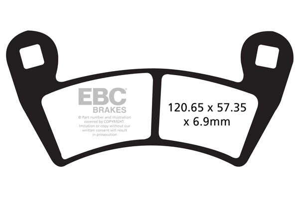EBC BRAKE PAD FA-TT SERIES CARBON OFFROAD FA452TT