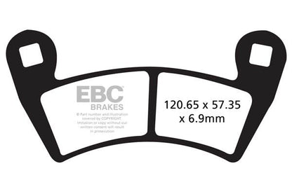 EBC BRAKE PAD FA-TT SERIES CARBON OFFROAD FA452TT