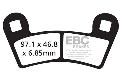 EBC BRAKE PAD FA-TT SERIES CARBON OFFROAD FA456TT