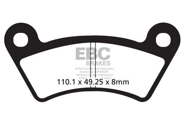 EBC BRAKE PAD FA-TT SERIES CARBON OFFROAD FA482TT