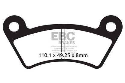 EBC BRAKE PAD FA-TT SERIES CARBON OFFROAD FA482TT