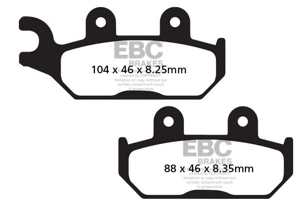 EBC BRAKE PAD FA-TT SERIES CARBON OFFROAD FA645TT