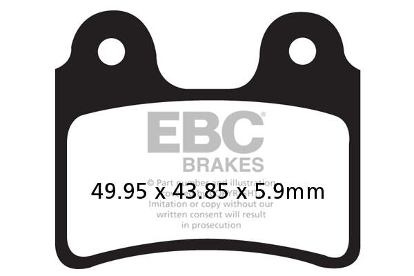 EBC BRAKE PAD FA-TT SERIES CARBON OFFROAD FA303TT