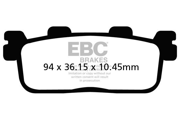 EBC BRAKE PAD CARBON SCOOTER SFAC607