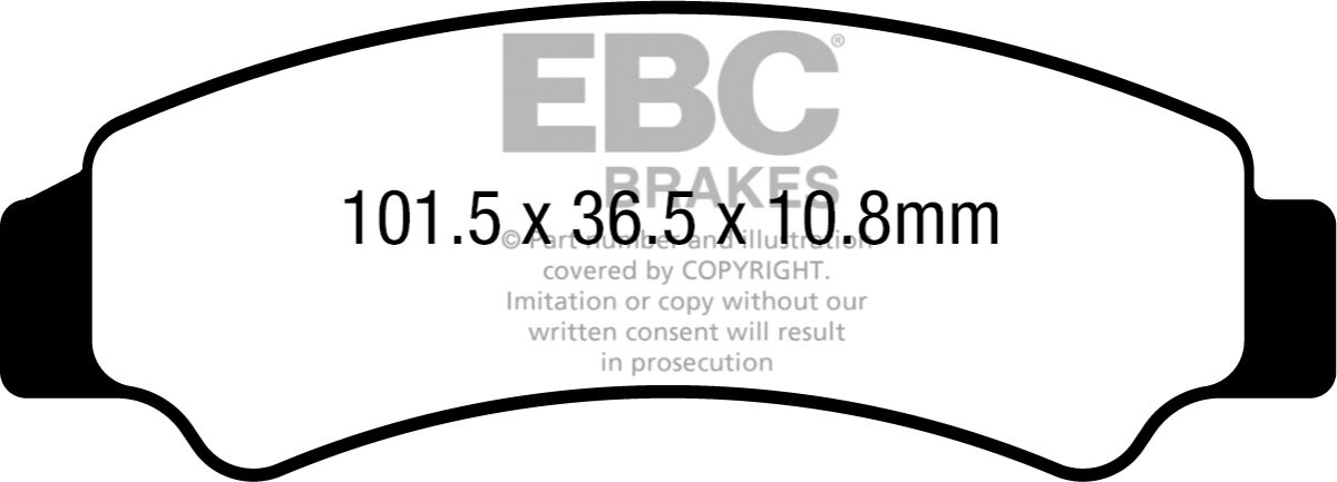 EBC BRAKE PAD TT-SERIES CARBON OFFROAD FA726TT