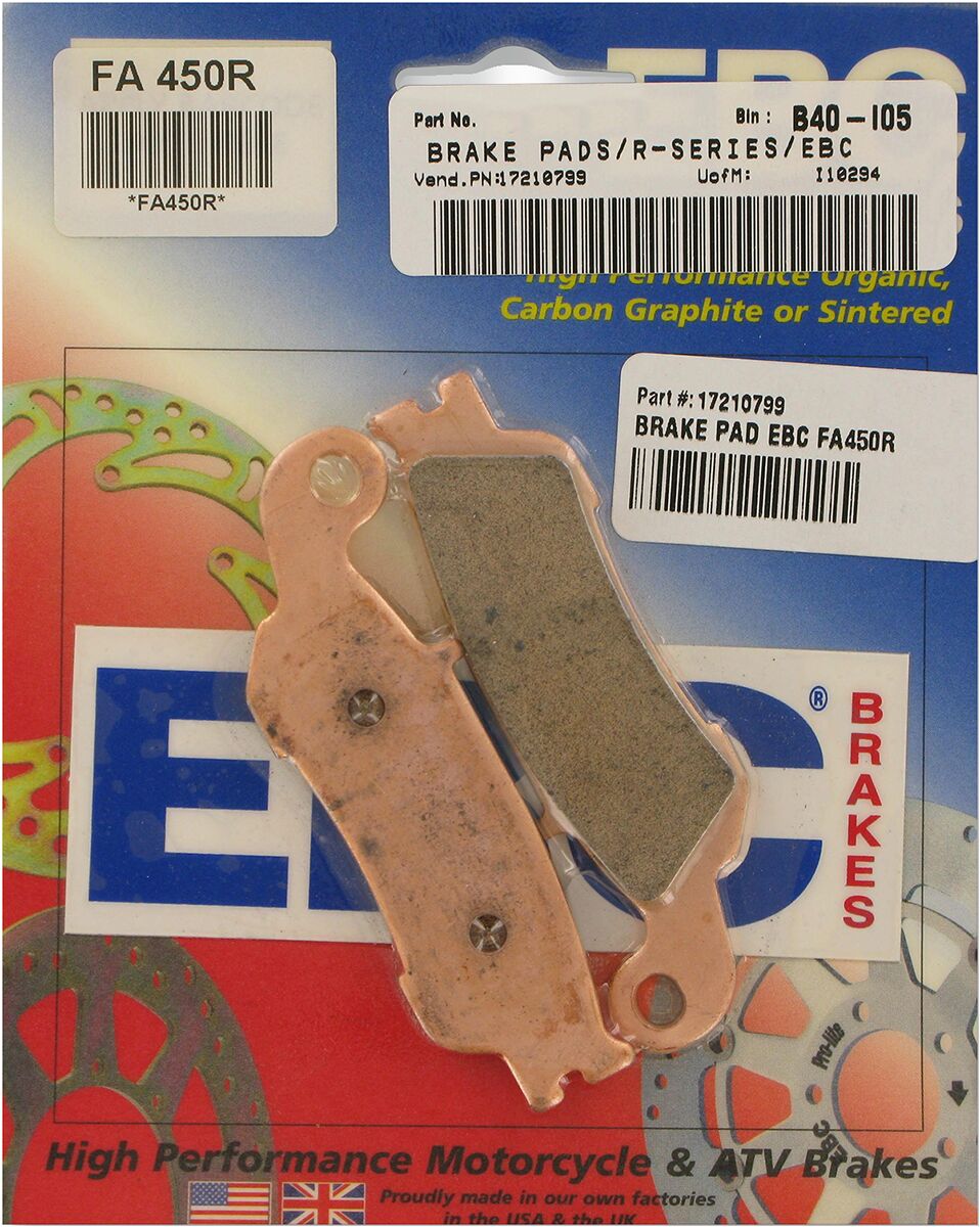 EBC BRAKE PAD FA-R SERIES SINTERED METAL FA450R