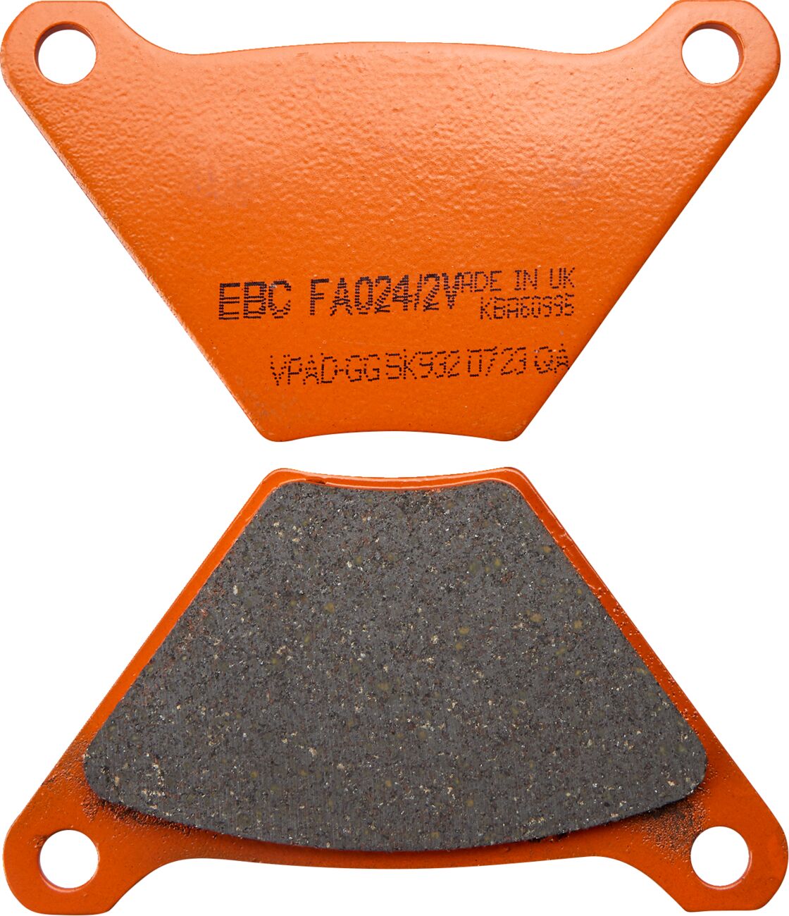 EBC BRAKE PAD FA-V SERIES SINTERED METAL/ORGANIC COMPOUND FA024/2V