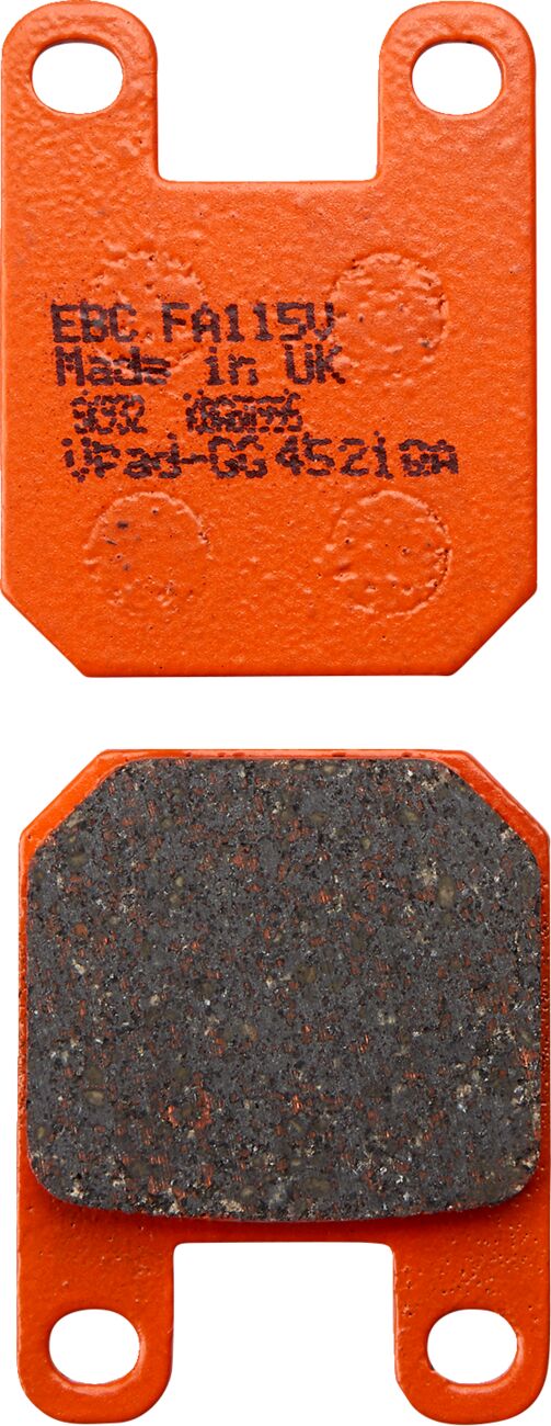 EBC BRAKE PAD FA-V SERIES SINTERED METAL/ORGANIC COMPOUND FA115V