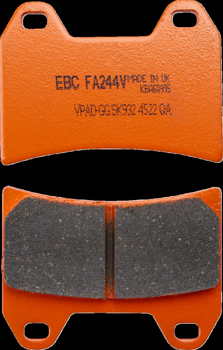 EBC BRAKE PAD FA-V SERIES SINTERED METAL/ORGANIC COMPOUND FA244V
