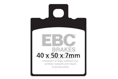EBC BRAKE PAD FA-V SERIES SINTERED METAL/ORGANIC COMPOUND FA047V
