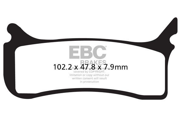 EBC BRAKE PAD EPFA-HH SERIES SINTERED METAL EPFA406HH