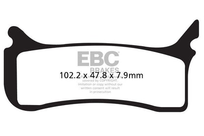 EBC BRAKE PAD EPFA-HH SERIES SINTERED METAL EPFA406HH