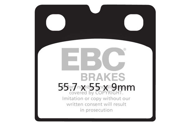 EBC BRAKE PAD FA-V SERIES SINTERED METAL/ORGANIC COMPOUND FA018V