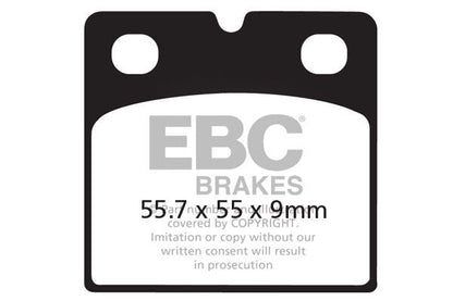 EBC BRAKE PAD FA-V SERIES SINTERED METAL/ORGANIC COMPOUND FA018V