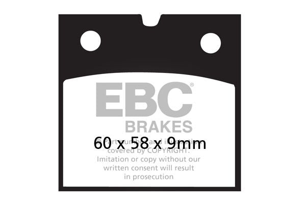 EBC BRAKE PAD FA-V SERIES SINTERED METAL/ORGANIC COMPOUND FA077V