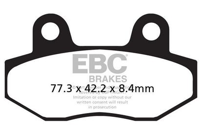 EBC BRAKE PAD FA-HH SERIES SINTERED METAL FA086/2HH