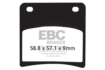 EBC BRAKE PAD FA-V SERIES SINTERED METAL/ORGANIC COMPOUND FA146V
