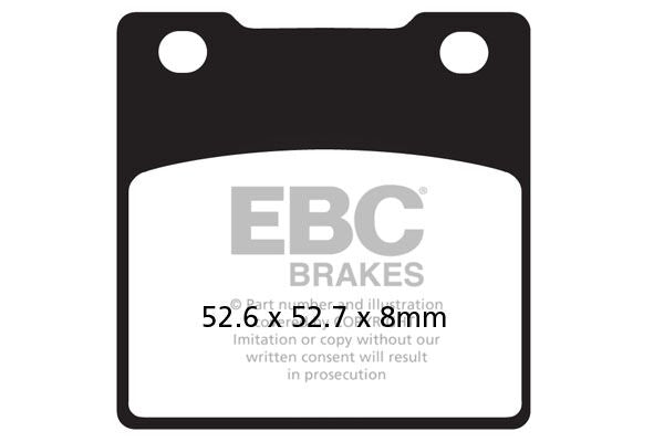 EBC BRAKE PAD FA-V SERIES SINTERED METAL/ORGANIC COMPOUND FA161V