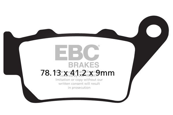 EBC BRAKE PAD FA-V SERIES SINTERED METAL/ORGANIC COMPOUND FA213V