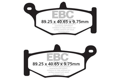 EBC BRAKE PAD FA-V SERIES SINTERED METAL/ORGANIC COMPOUND FA419V