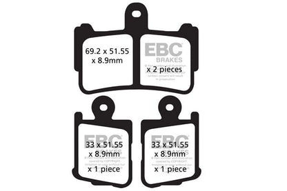 EBC BRAKE PAD FA-HH SERIES SINTERED METAL FA499/4HH