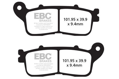 EBC BRAKE PAD FA-HH SERIES SINTERED METAL FA636HH
