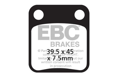 EBC BRAKE PAD SFA-HH SERIES SINTERED METAL SFA054HH