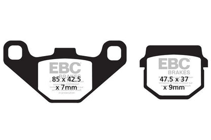 EBC BRAKE PAD SFA-HH SERIES SINTERED METAL SCOOTER SFA083HH
