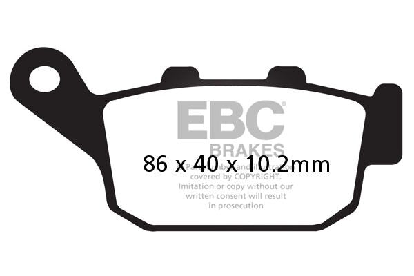 EBC BRAKE PAD SFA-HH SERIES SINTERED METAL SCOOTER SFA140HH