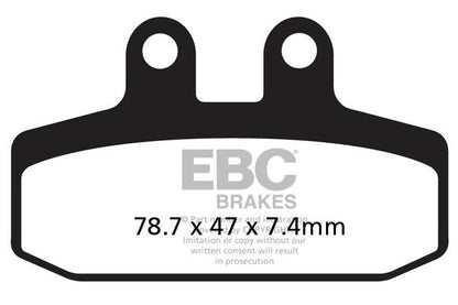 EBC BRAKE PAD SFA-HH SERIES SINTERED METAL SCOOTER SFA256HH