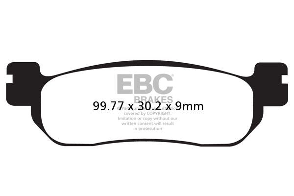EBC BRAKE PAD SFA-HH SERIES SINTERED METAL SCOOTER SFA275HH