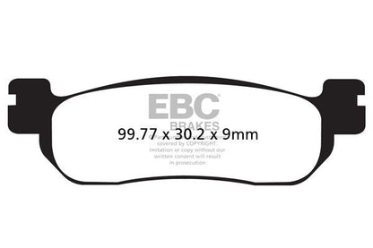 EBC BRAKE PAD SFA-HH SERIES SINTERED METAL SCOOTER SFA275HH