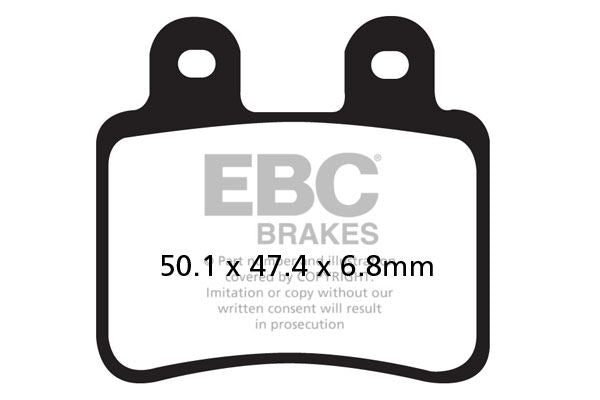 EBC BRAKE PAD SFA-HH SERIES SINTERED METAL SCOOTER SFA350HH
