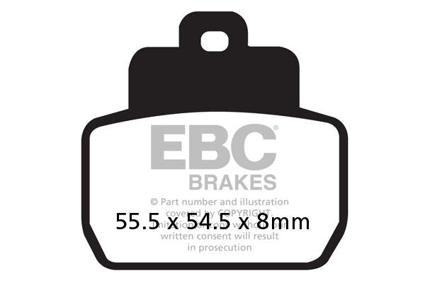 EBC BRAKE PAD SFA-HH SERIES SINTERED METAL SCOOTER SFA425HH