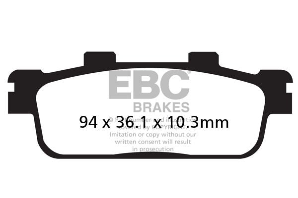 EBC BRAKE PAD SFA-HH SERIES SINTERED METAL SCOOTER SFA427HH