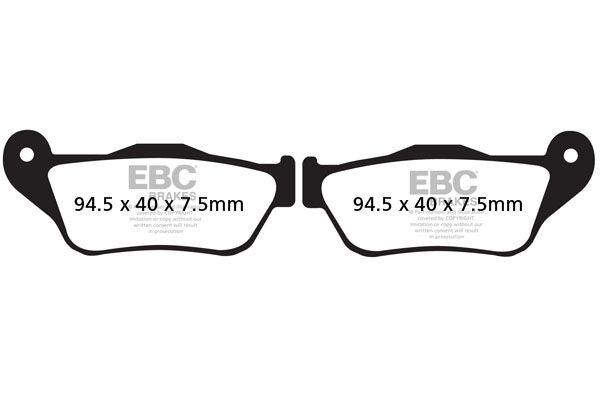 EBC BRAKE PAD SFA-HH SERIES SINTERED METAL SCOOTER SFA430HH