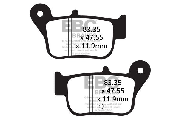EBC BRAKE PAD SFA-HH SERIES SINTERED METAL SCOOTER SFA628HH
