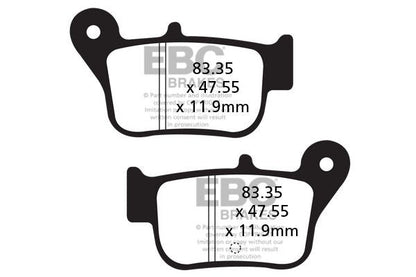 EBC BRAKE PAD SFA-HH SERIES SINTERED METAL SCOOTER SFA628HH