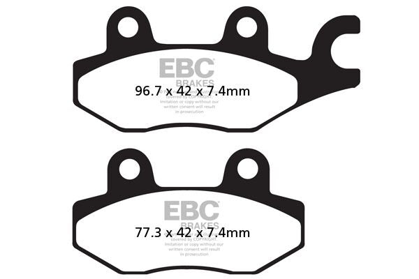 EBC BRAKE PAD FA-HH SERIES SINTERED METAL FA165HH