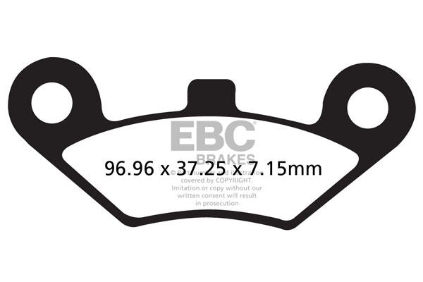EBC BRAKE PAD FA-R SERIES SINTERED METAL FA453R