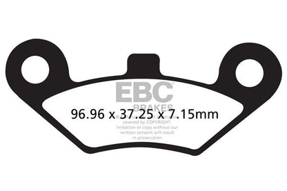 EBC BRAKE PAD FA-R SERIES SINTERED METAL FA453R