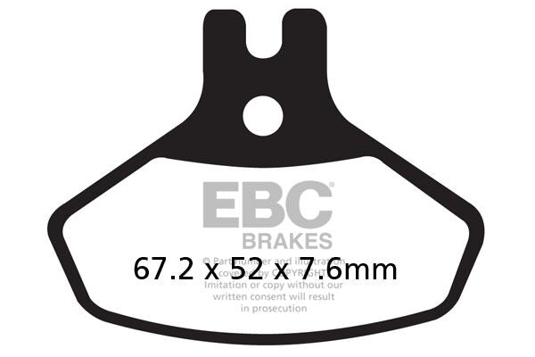 EBC BRAKE PAD FA-R SERIES SINTERED METAL FA468R