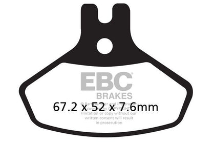 EBC BRAKE PAD FA-R SERIES SINTERED METAL FA468R