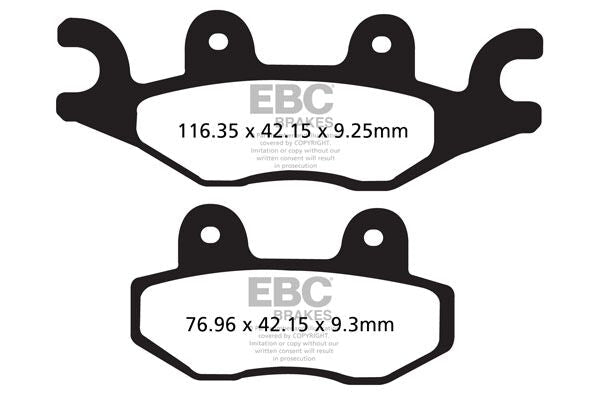 EBC BRAKE PAD FA-R SERIES SINTERED METAL FA484R